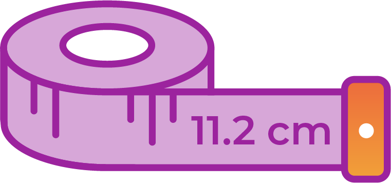 Measure your progress from Mysimba® (naltrexone HCl/bupropion HCl) Weight Loss Pills with Purple Tape Measure